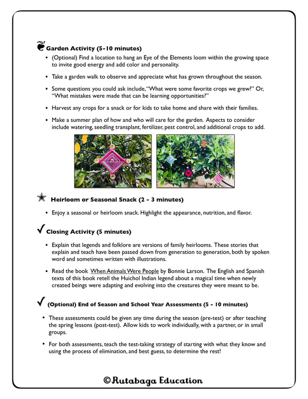 Text and then photographs that show the art activity included in the lesson.