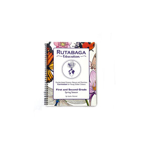 The Rutabaga Education Curriculum Spring book for First and Second Grade pictured on a white background.
